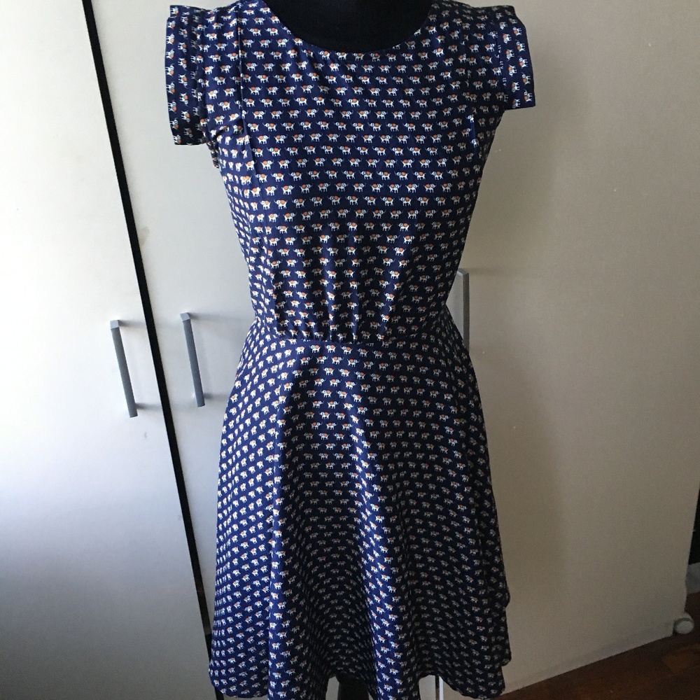 Blue Patterned dress
